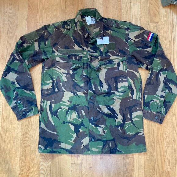 Dutch Military Camo Field Jacket DPM Army Shirt MADE IN HOLLAND - Picture 1 of 9